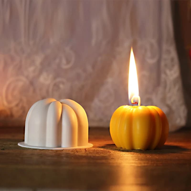 3D zucca candele in Silicone stampo fatto a mano fai da te Aromatherap candela sapone torta al cioccolato stampo Home Party Halloween Decor