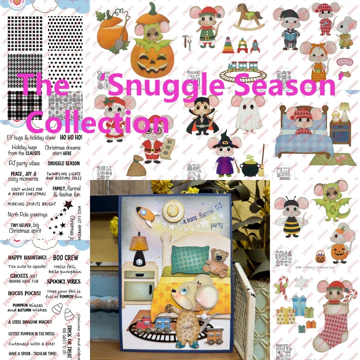 The Snuggle Season Collection Stamp 2026 New Cutting Dies For Scrapbook Diary Decoration Embossing Template DIY Greeting Card