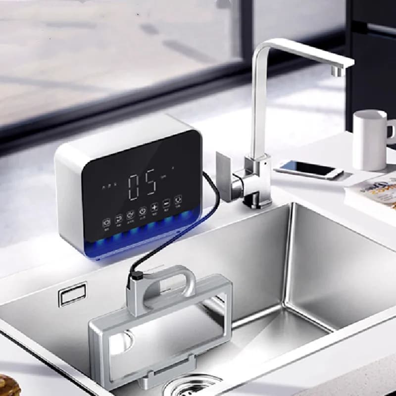 Lavastoviglie ad ultrasuoni per uso domestico Piccolo lavastoviglie automatico da tavolo Lavello Macchina per la pulizia di frutta e verdura senza installazione