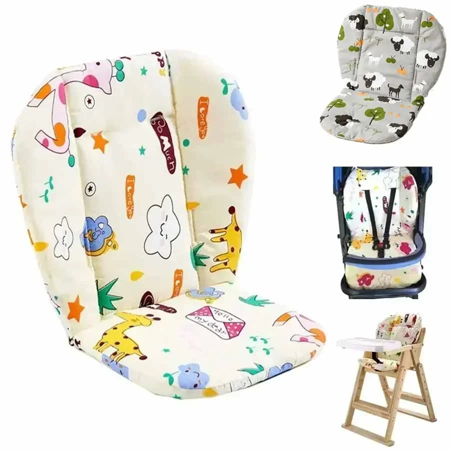 Children's Dining Chair Bearing Soft Cotton Thickened Seat Bearing for stroller Breathable cushion with cute animal pattern cartoon