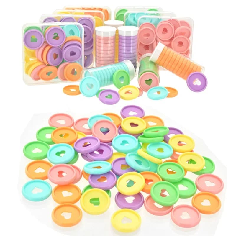 Anello di rilegatura in plastica Macarons da 24mm adatto per quaderni a fogli mobili pianificatore Scrapbooking foro per funghi materiale scolastico per rilegatura
