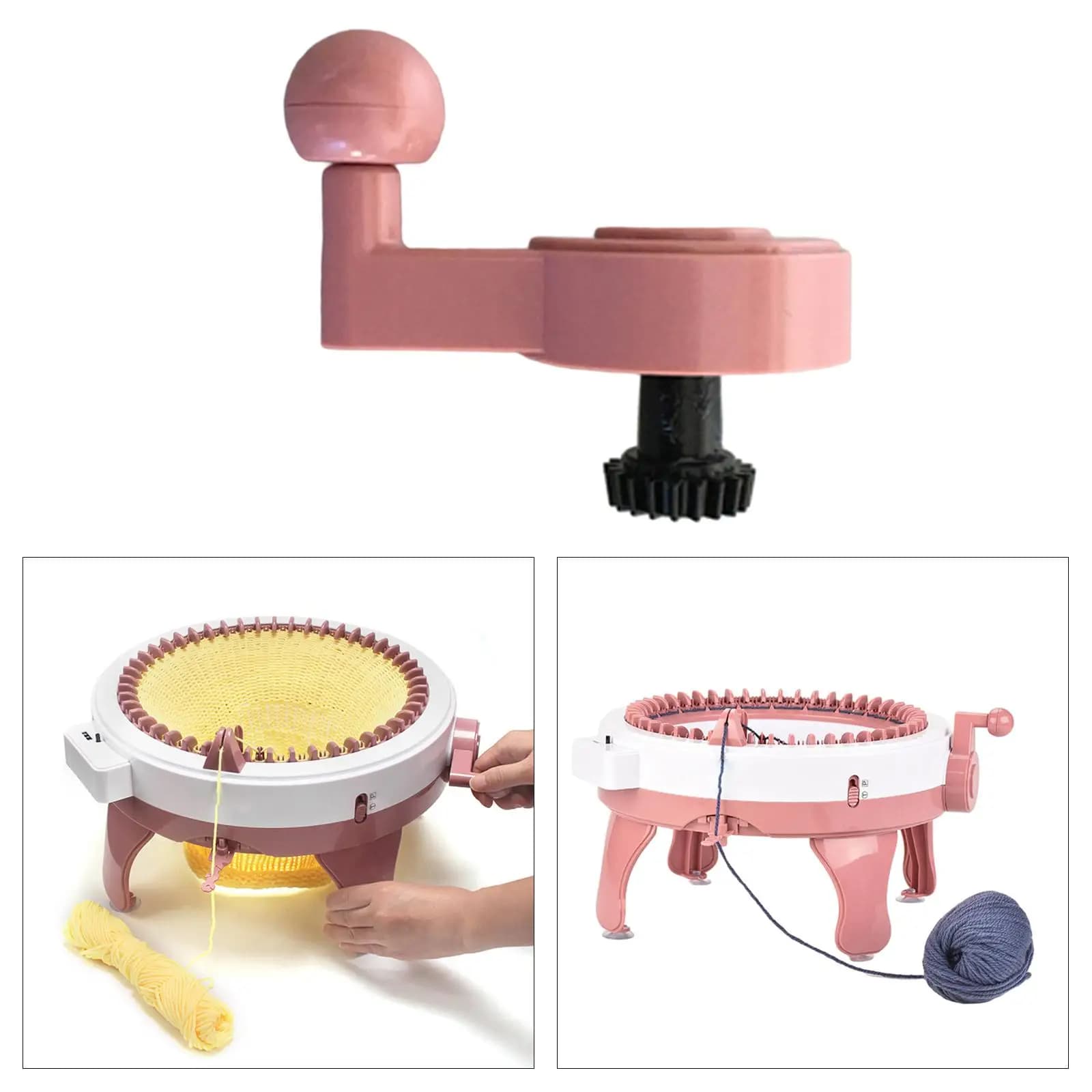 1 Piece Handle DIY Portable Craft Replacement Kit Professional Durable Tool for Hat Weaving Loom 22 40 48
