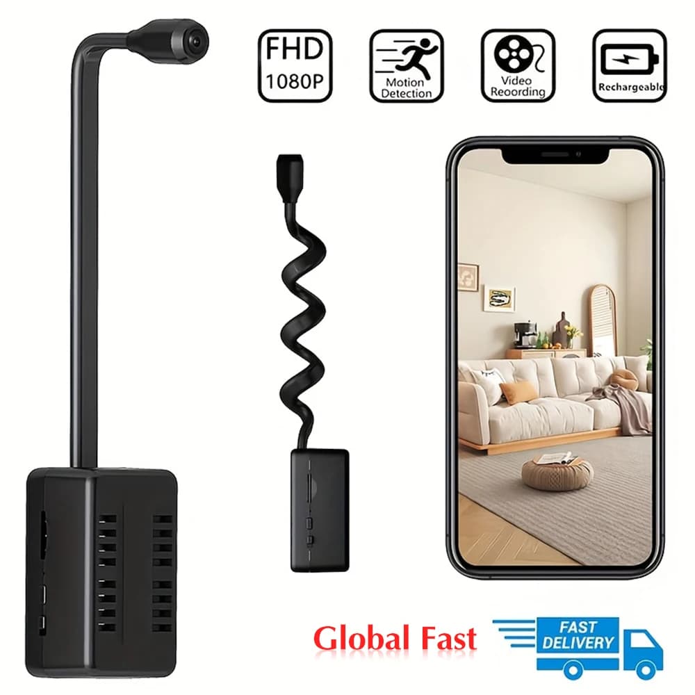 HD 1080P Mini WiFi Telecamera Wireless Telecamera di sicurezza interna Telecamera di sorveglianza IP Videoregistratore Baby Monitor 2100mAh Batteria Cam