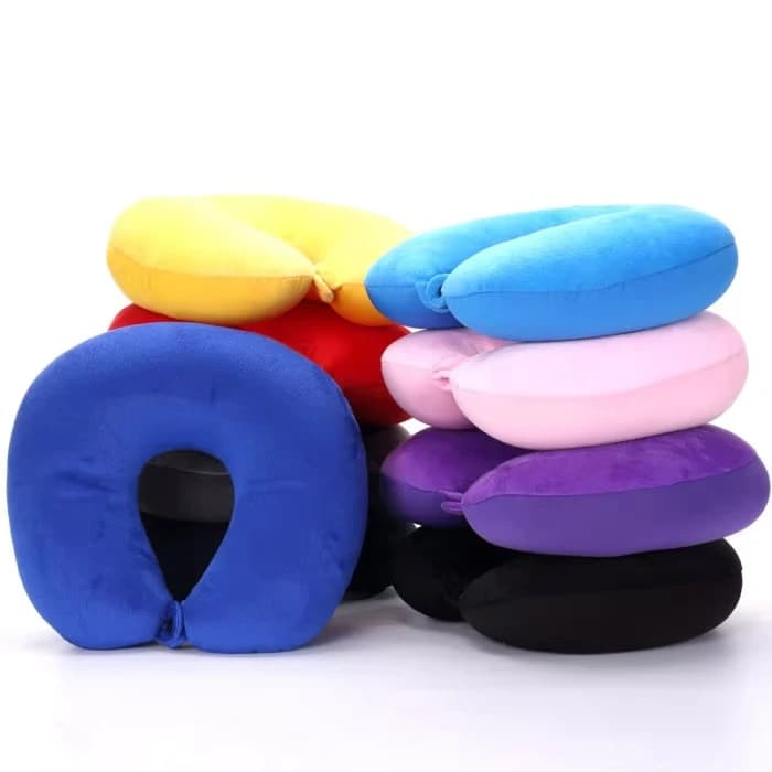Cuscino da viaggio a forma di U Particelle Microperline Collo Cuscini per aereo per auto Cuscino morbido Tessili per la casa all'aperto Stock Casa e cuscino da giardino