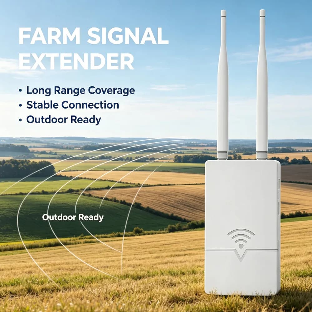 Starlink WiFi Extender for Starlink Gen 3 Router,WiFi Repeater,300Mbps 0.3KM Signal Coverage,IP65 Waterproof,Farm/Yard/RV(ET006)