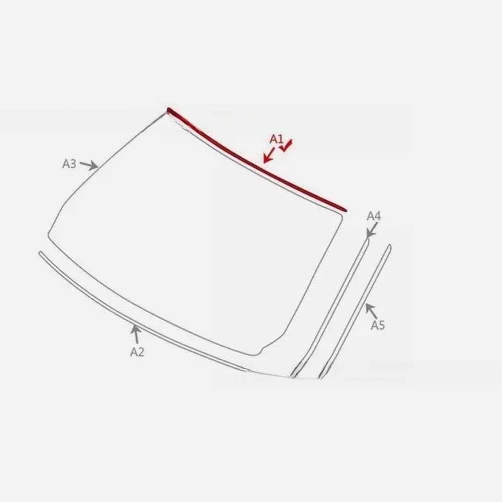 51317061967 Guarnizione Modanatura Parabrezza Anteriore Superiore per BMW E90 E91 E60 2005-2012 Guarnizione Modanatura Vetro