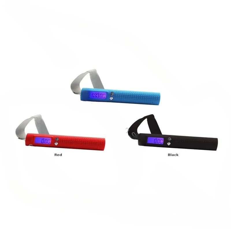 Bilancia digitale portatile con funzione torcia, bilancia per bagagli da viaggio, power bank da 50 kg, bilancia portatile con cinturino