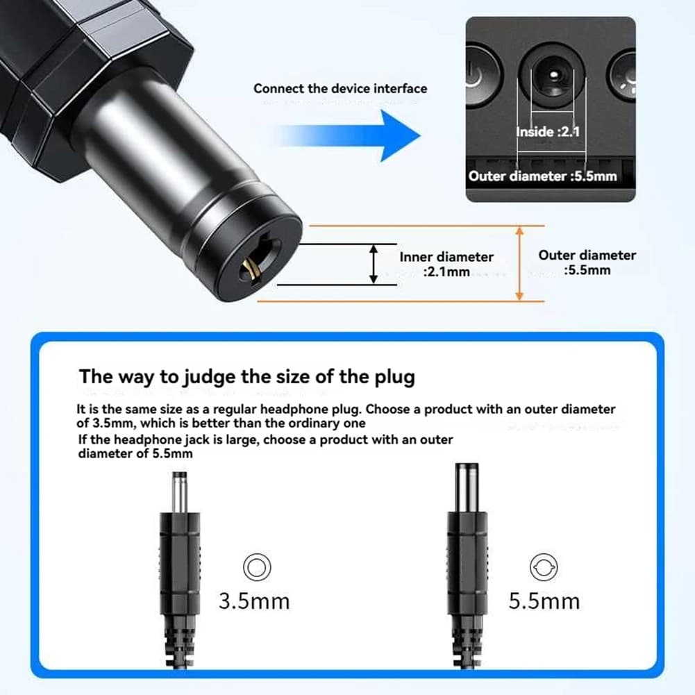Cavo di riavvio automatico per router, bridge Wi-Fi, ripetitore - 72 ore di autonomia - Porta DC 5.5x2.1mm