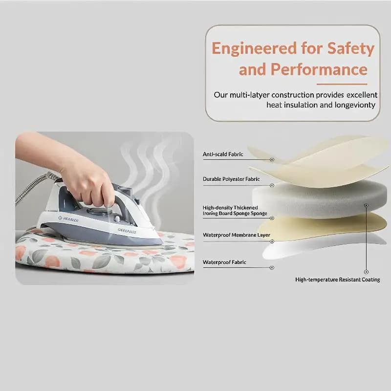 Waterproof Anti-Steam Steamer Gloves Heat Insulated for Outdoor BBQ Kitchen Cooking with Mini Ironing Board Stand