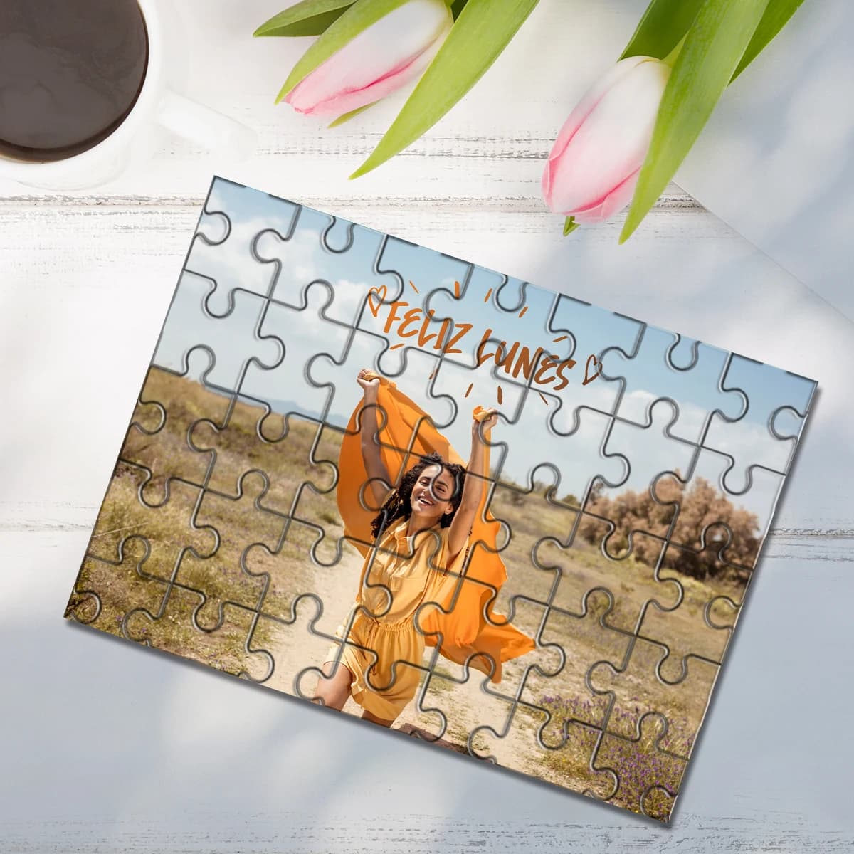 35/300/500/1000 Pezzi Puzzle Personalizzato con Foto, Giocattoli Selfie, Puzzle Personalizzati Fatti a Mano, Regali Mosaico, Regalo d'Amore