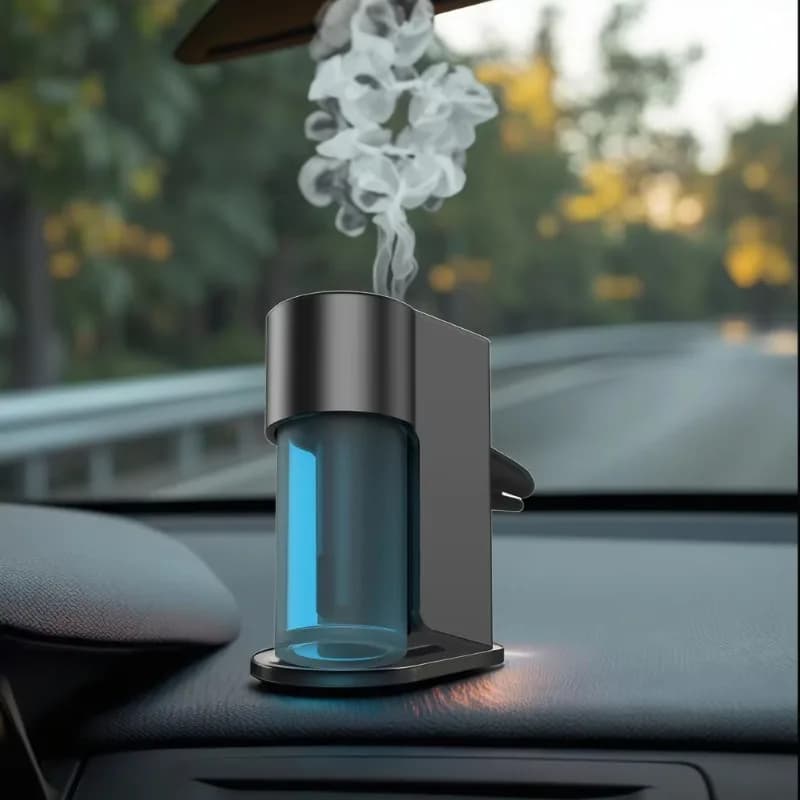 Mini Deodorant Perfume Diffuser Portable Ultrasonic Car Diffuser Water-Free Car Fragrance Diffuser with Eco-friendly USB Nut Clip