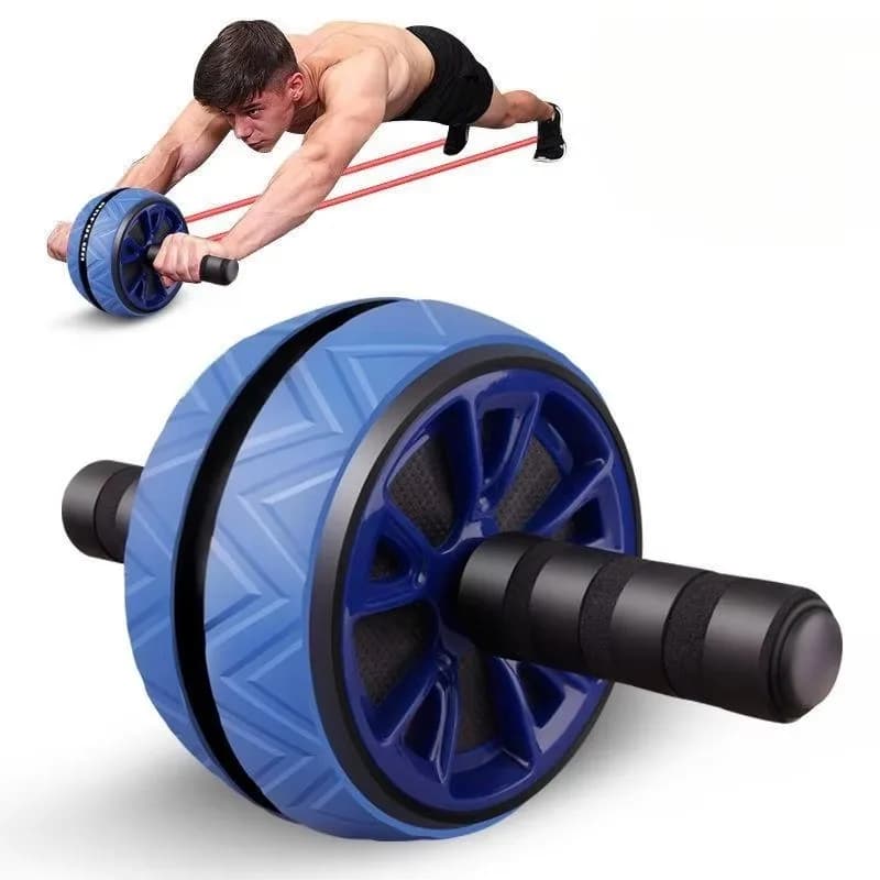 Foldable Silent Abdominal Exercise Roller, Light‑Weight 0.8KG Ab Wheel for Home Core Fitness Workout