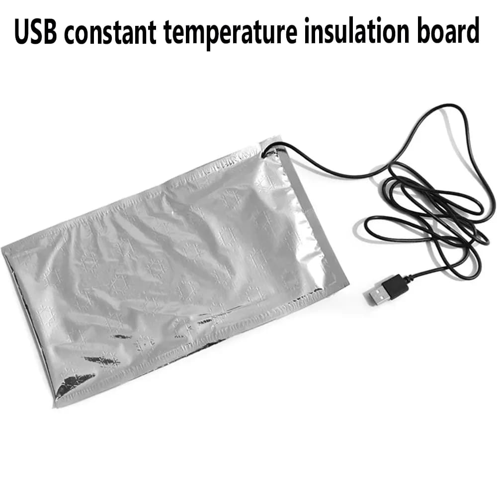 Piastra riscaldante per borsa per frigorifero per auto piastra riscaldante USB portatile 5V, utilizzata per la scatola del pranzo del riscaldatore per alimenti, utilizzata per il riscaldamento elettrico