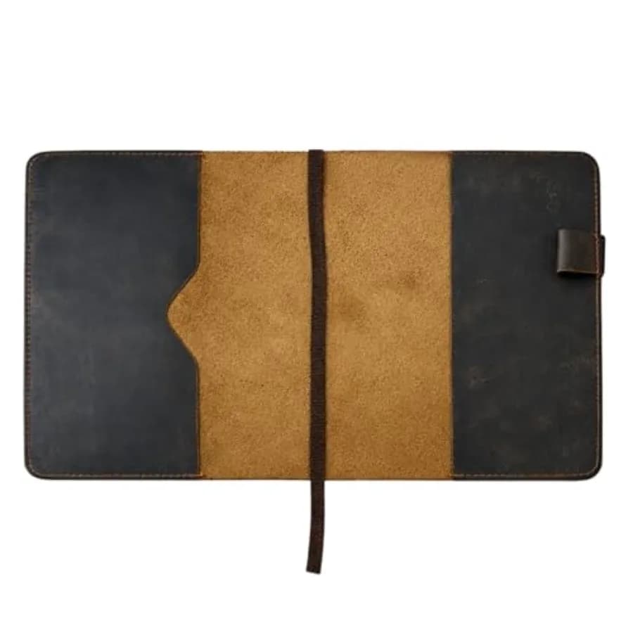 XL Leather Journal Cover for Sketchbook 7.5 x 9.75 in Compatible for Composition Notebook Handmade Refillable Notebook Sleeve f