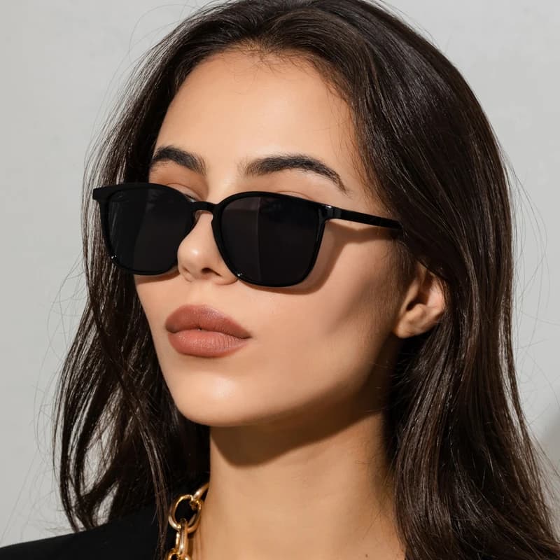 Women's Small Square Sunglasses Rectangular Sunglasses Colorful Purple Women's Oculos Y2K Shades Hip Hop Scents Retro UV400