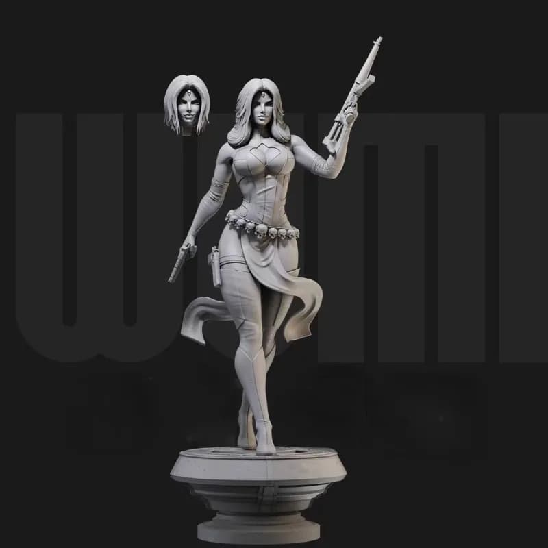 1/24 Resin Figure Model Kit Future Berserker Female Warrior Fantasy Miniature Diorama Toy non assemblato non verniciato spedizione gratuita