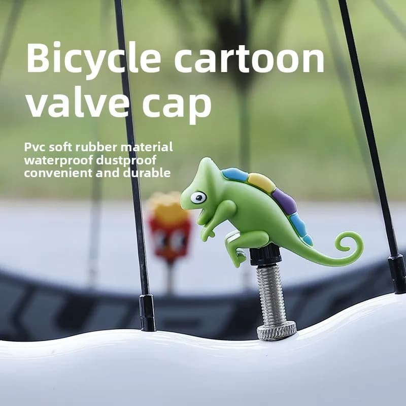 Tappo ugello aria bicicletta Bici da strada Silicone Creativo cartone animato Coperchio valvola impermeabile Decorazione mountain bike Attrezzatura da equitazione