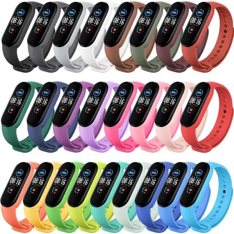 Strap for Xiaomi Mi Band 7 6 5 4 3, Silicone Bracelet, MiBand bracelet 3/4 band5 band6, Smartwatch accessories 2029