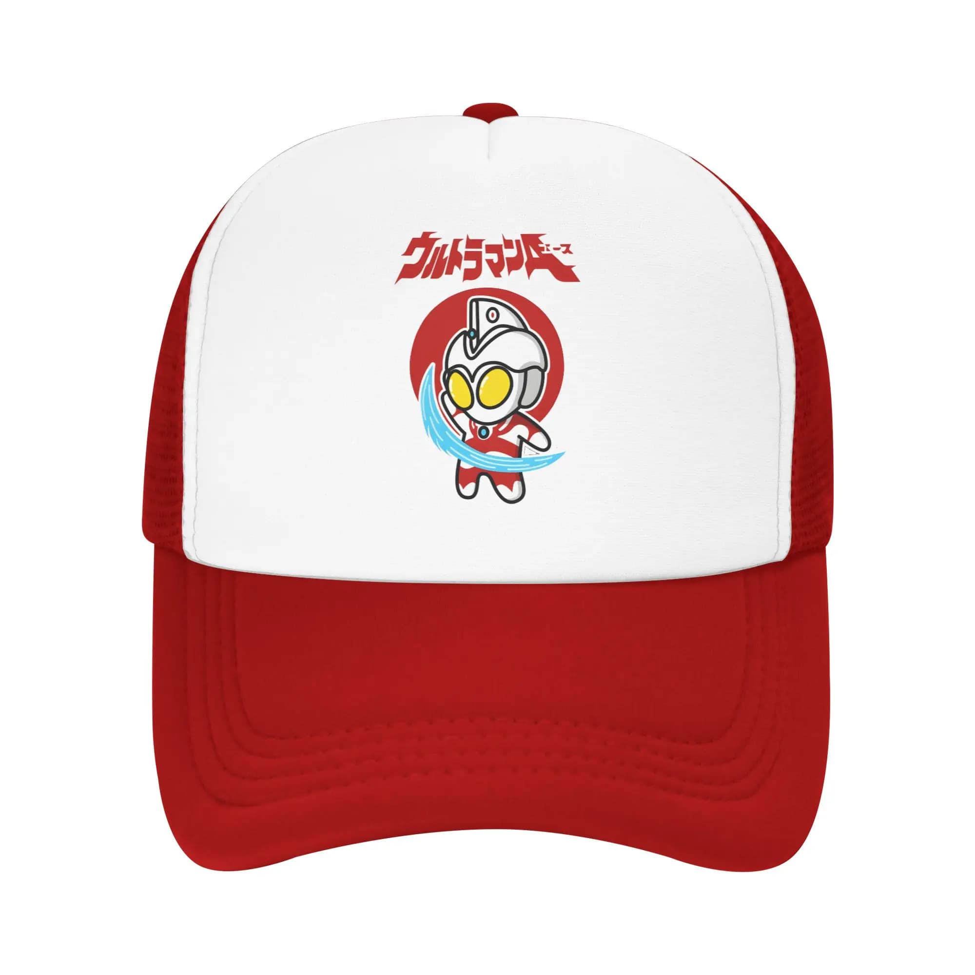 Ultramans Foam Trucker Hat Unisex Summer Breathable Mesh Baseball Cap Leisure Sun Hat Adjustbale