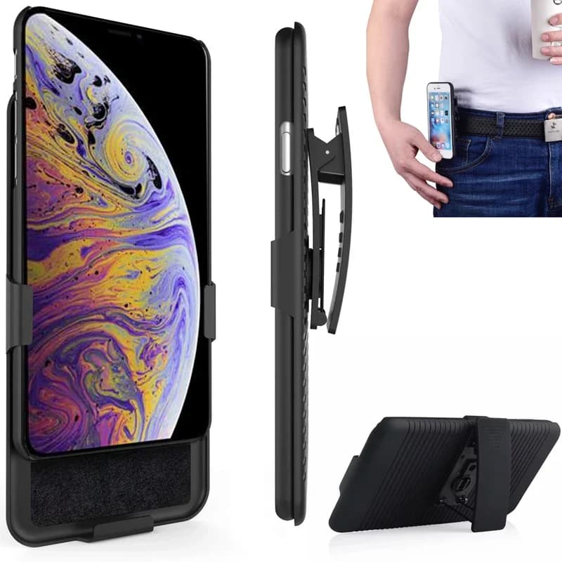 Custodia 2in1 con Clip da Cintura per Uomo, Supporto per Telefono da Corsa, Cover Rigida per iPhone 8 Plus 6