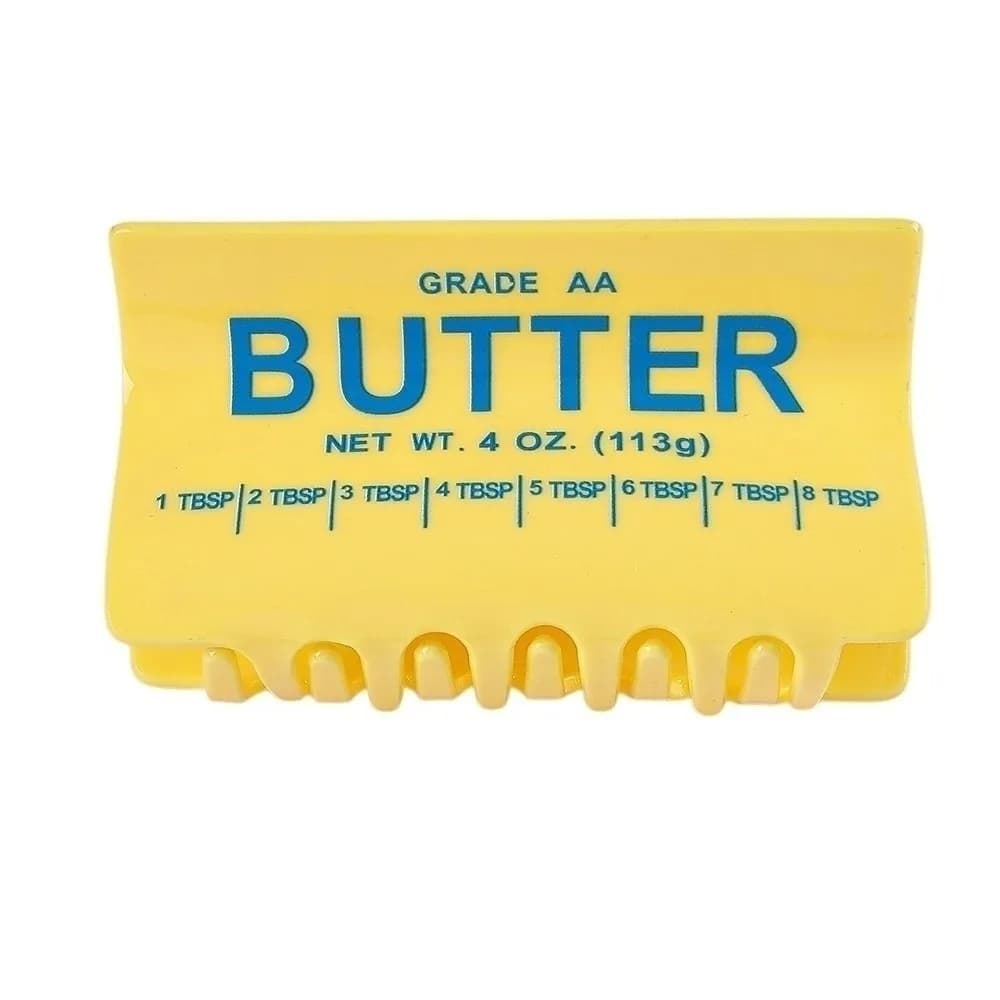 Trendy Square Design Butter Shark Clip Non-Slip Fashion Acrylic Hair Claw Creative Series Cute Food Design Hair Clip Work