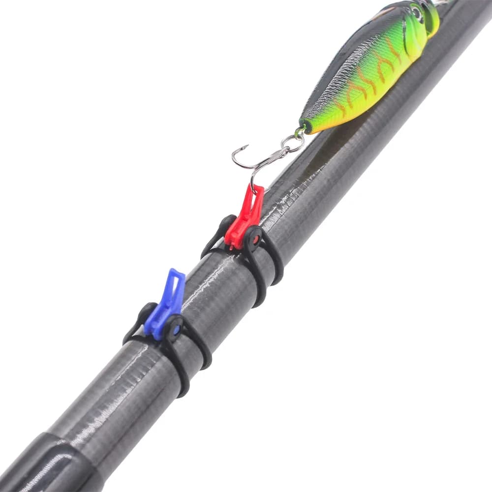 10 pezzi di amo da pesca sicuro per mantenere per la canna da pesca strumento portatile in gomma di plastica accessori per esche porta esche accessori per la pesca
