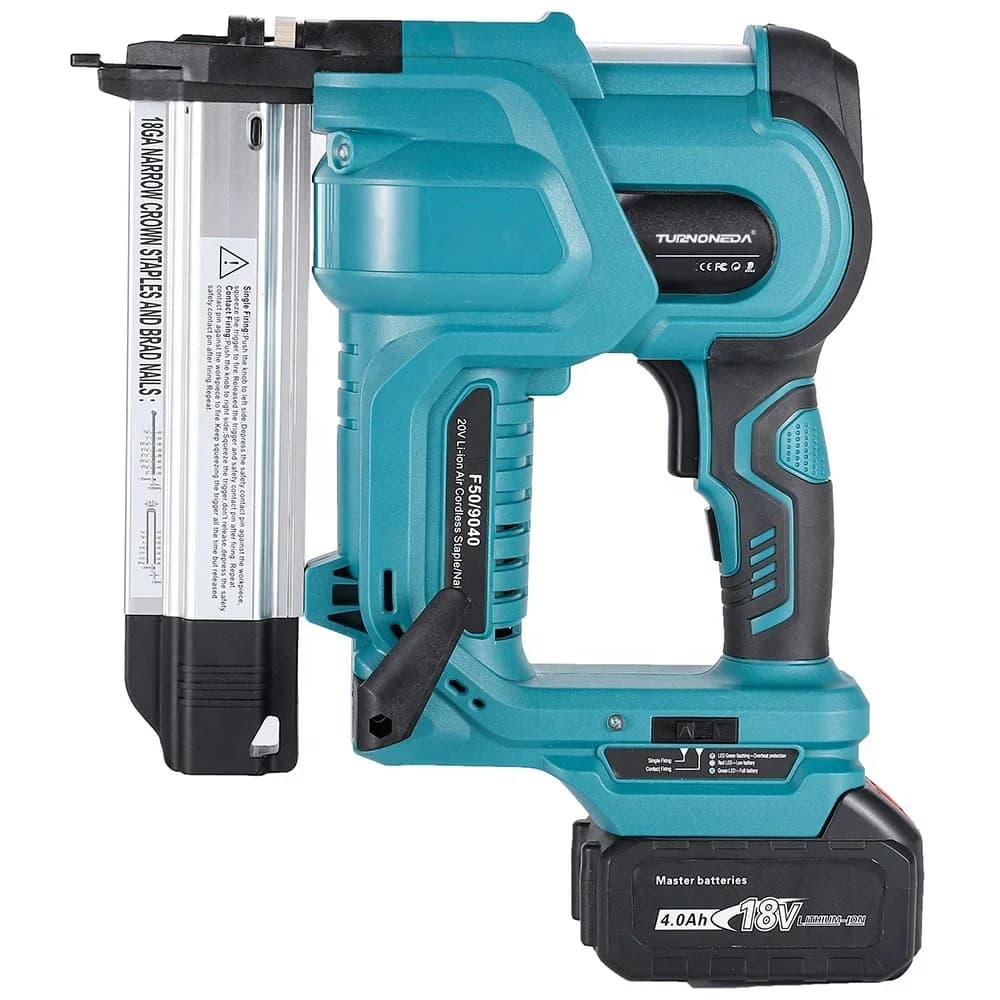 Per 18V Aria Compressa Cordless Batteria Al Litio Elettrica Chiodatrice Brad Telaio Pistola Sparachiodi Cucitrice Per Legno e Mobili ChiodaturaA