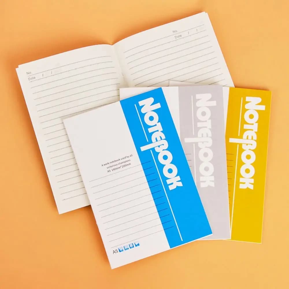 Quaderno A5 con Copertina Morbida per Scrittura Personale, Agenda con Pagine a Righe, Diario, Blocco Note con Copertina Rigida per Uso Aziendale