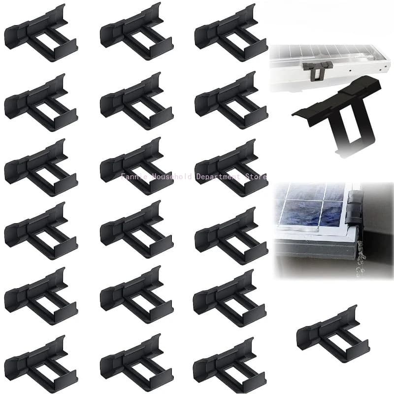 Clip per rimozione fango per pannelli solari 10/20/60 pz 30/35/40mm, clip di scarico acqua per pannelli fotovoltaici