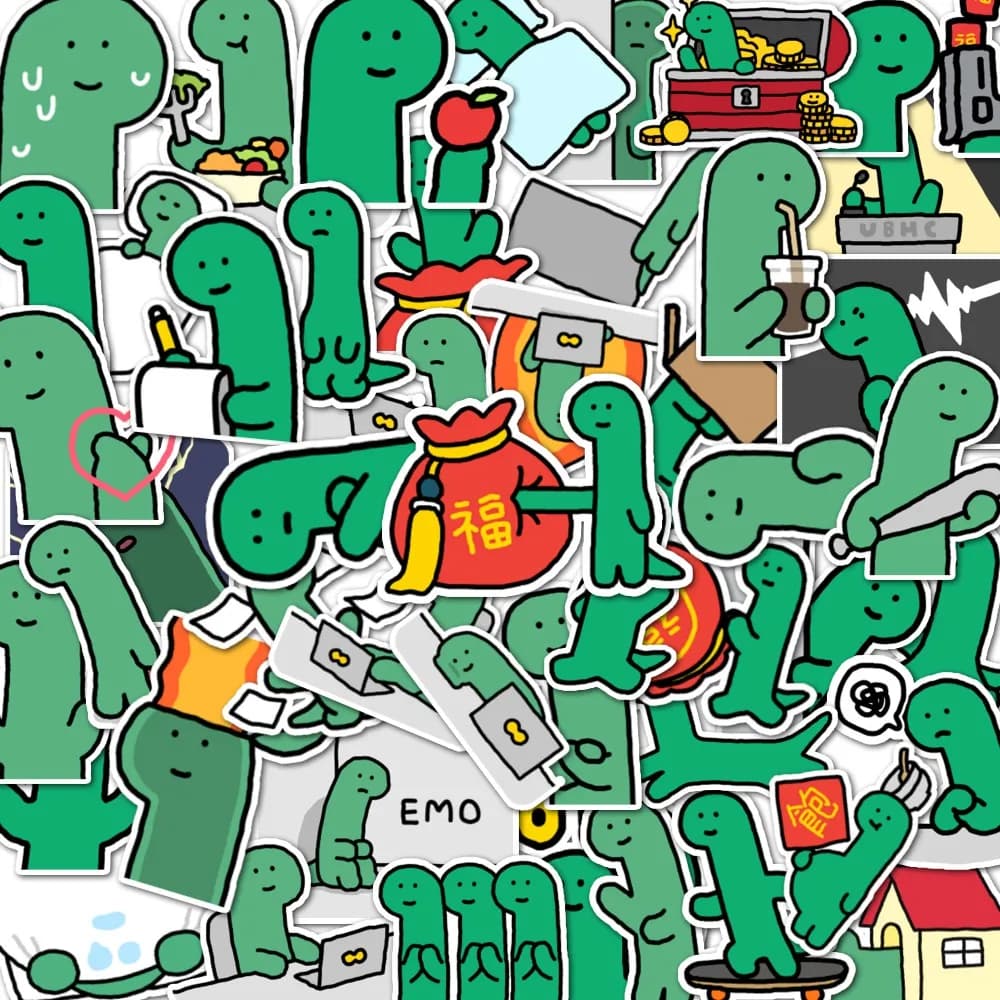 Adesivi con piccoli dinosauri autoadescanti, che possono essere utilizzati per custodie per telefoni desktop, quaderni e altre decorazioni, regali per feste