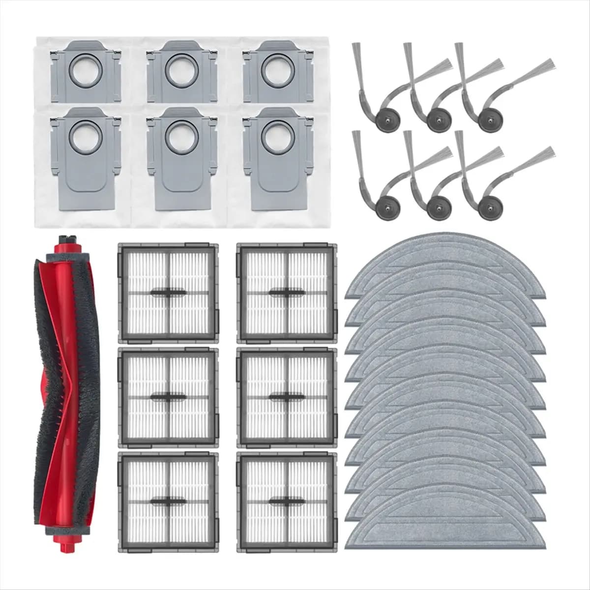 YDSC For Roborock Q10 S5/Q10 S5+/Q10 X5/Q10 X5+/Q10 VF/Q10 VF+ Spare Parts Main Side Brush Hepa Filter Mop Cloth Dust Bag