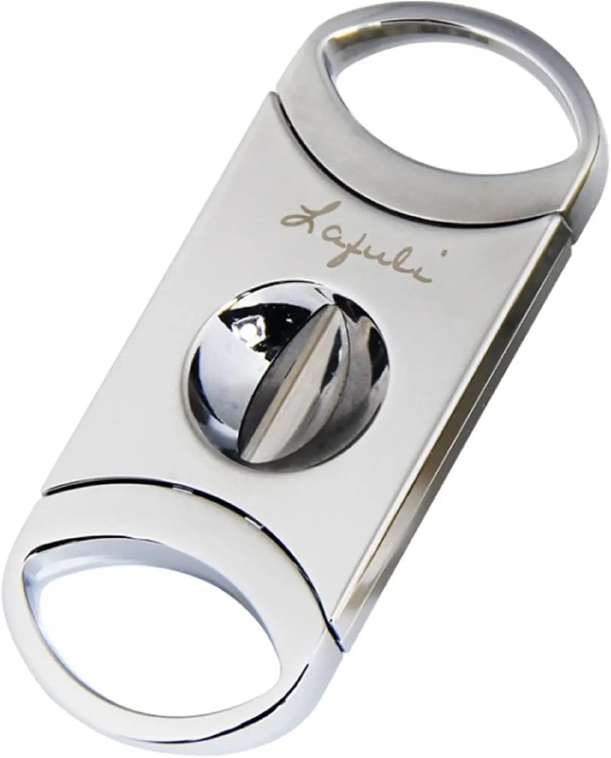 Guillotine per Sigari in Acciaio Inox a Taglio a V per Sigari con Anello da 50-60 mm con Lama di Precisione