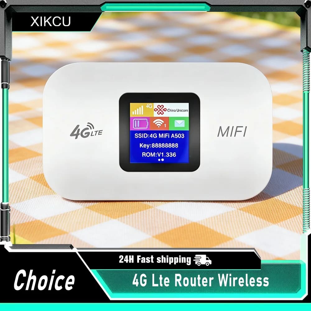 4G Lte Router Wireless Wifi Portable Modem Mini Outdoor Hotspot Pocket Mifi 150mbps Sim Card Slot Repeater 3000mah