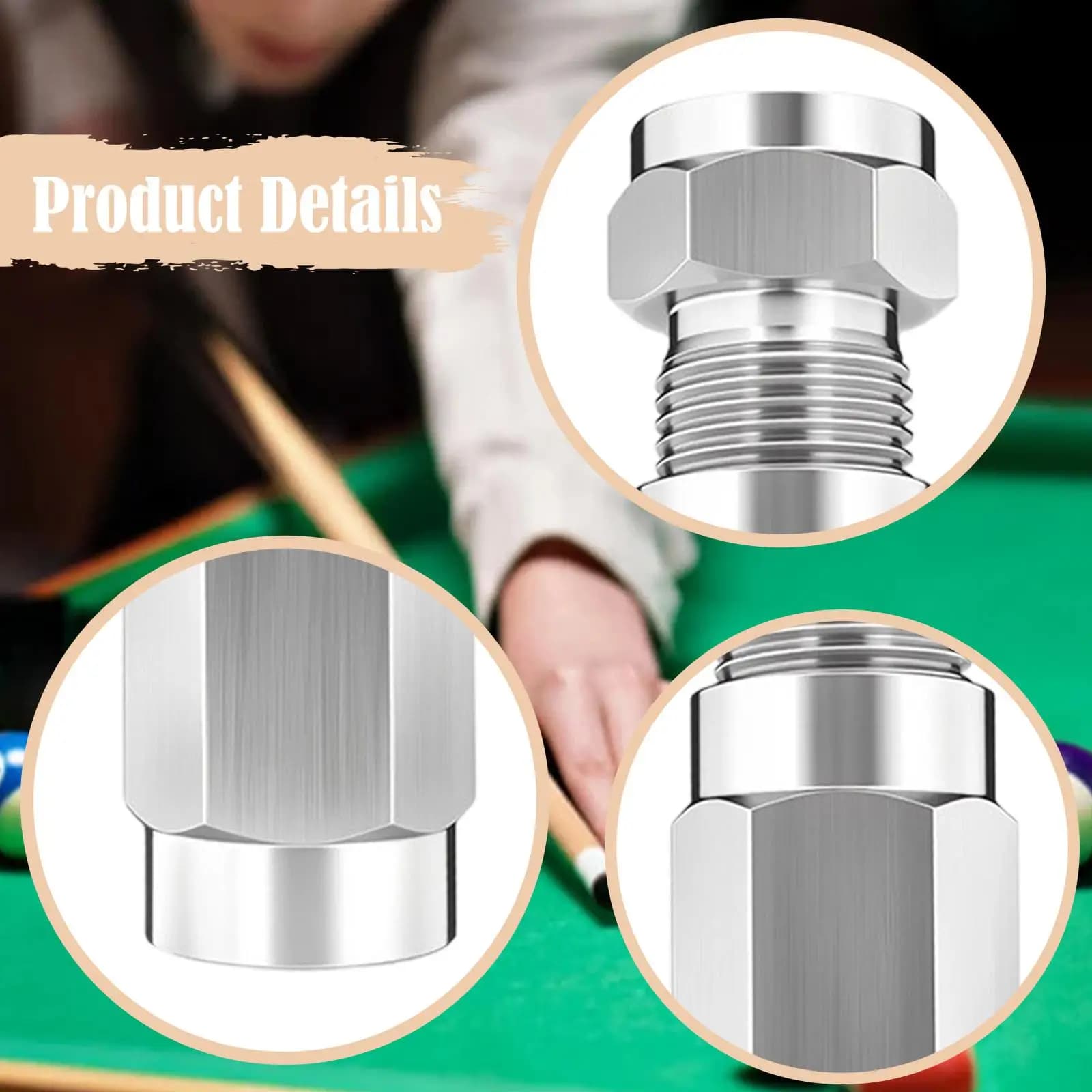 Pool Sticks Tip Press Billiard Cue Repair Clamp for Professional Table Game Accessories and Cue Maintenance