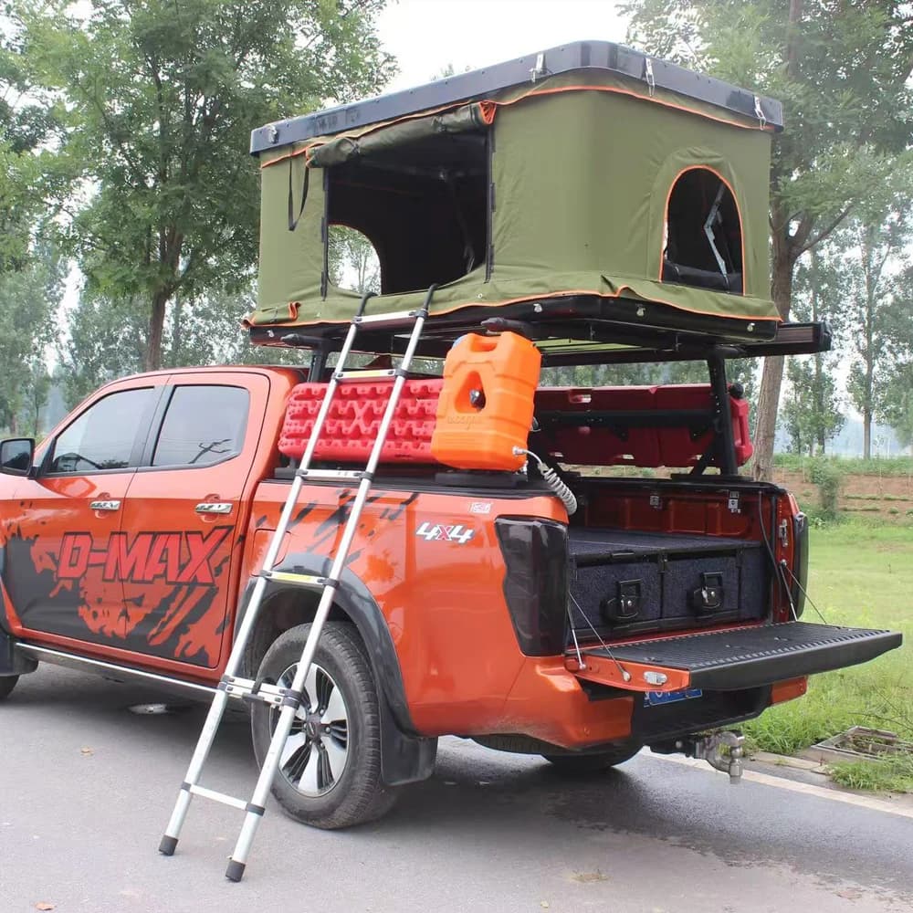 Dream Car Tenda da campeggio per veicoli da campeggio all'aperto Tenda da tetto Tenda da tetto con guscio rigido Materiale ABS