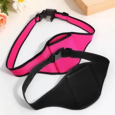 2 Pieces Comfortable Adjustable Neoprene Microphone Belt, Fitness Belt for Microphone for Yoga, Running, Cycling, Portable Support for Speakers