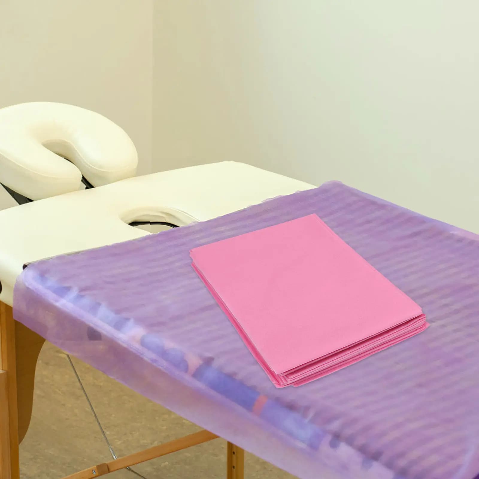 10 Pezzi Lenzuola Monouso in Tessuto Non Tessuto Morbide, Delicate sulla Pelle, Impermeabili per Salone, Spa, Massaggi, Hotel, Viaggi