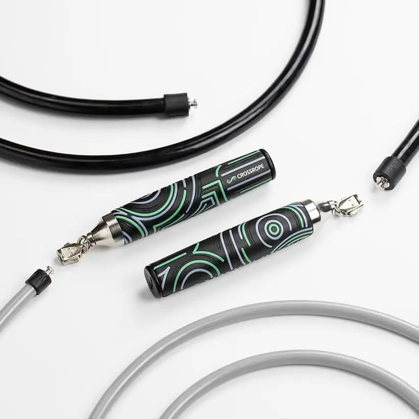 Crossrope Get Strong Set - Corde per saltare ponderate per l'allenamento della forza - Migliora potenza e resistenza in un divertente allenamento con la corda per saltare -