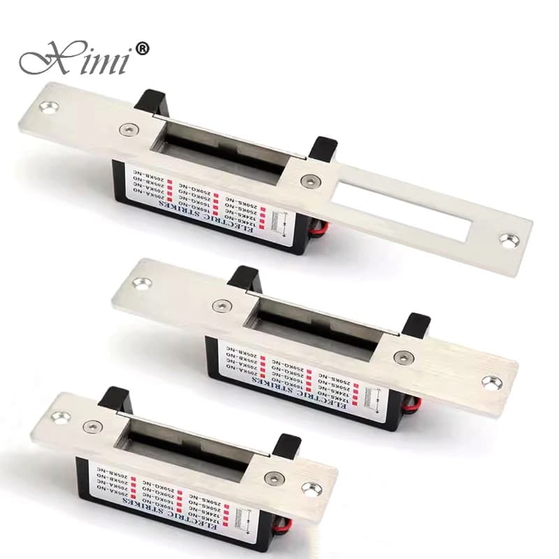 Serratura Elettronica ANSI Originale DC12V in Acciaio Inox, Robusta, a Telaio Stretto, Fail Secure, Serratura Elettrica Standard per Porte