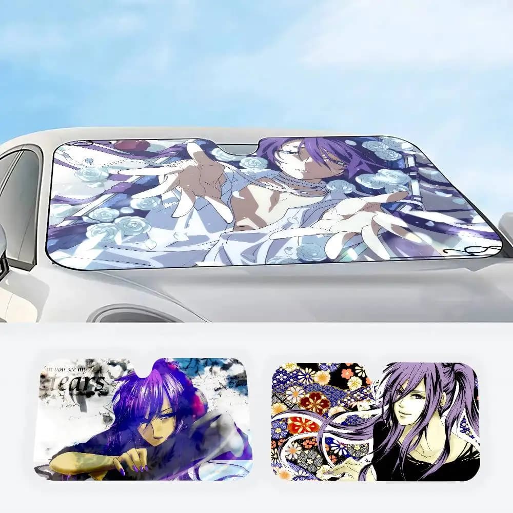 Parasole Riscaldato per Parabrezza Auto con Design Anime Kamui Gakupo, Protezione Solare per Auto