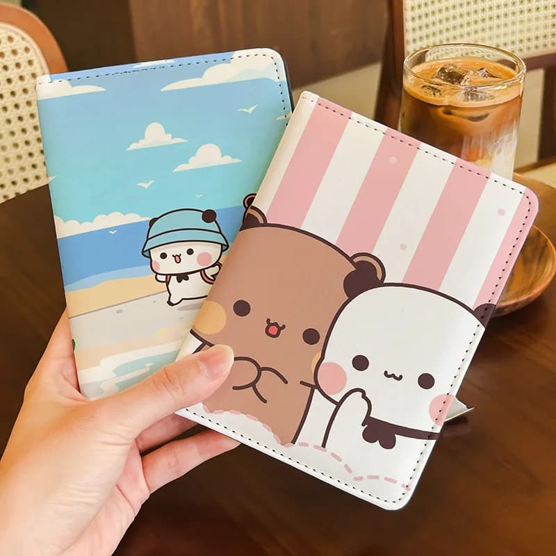 Nuovo Portapassaporto Cartoon Carino Multifunzionale Porta Carte e Documenti Portafoglio per Passaporto Portatile Custodia da Viaggio per Passaporto