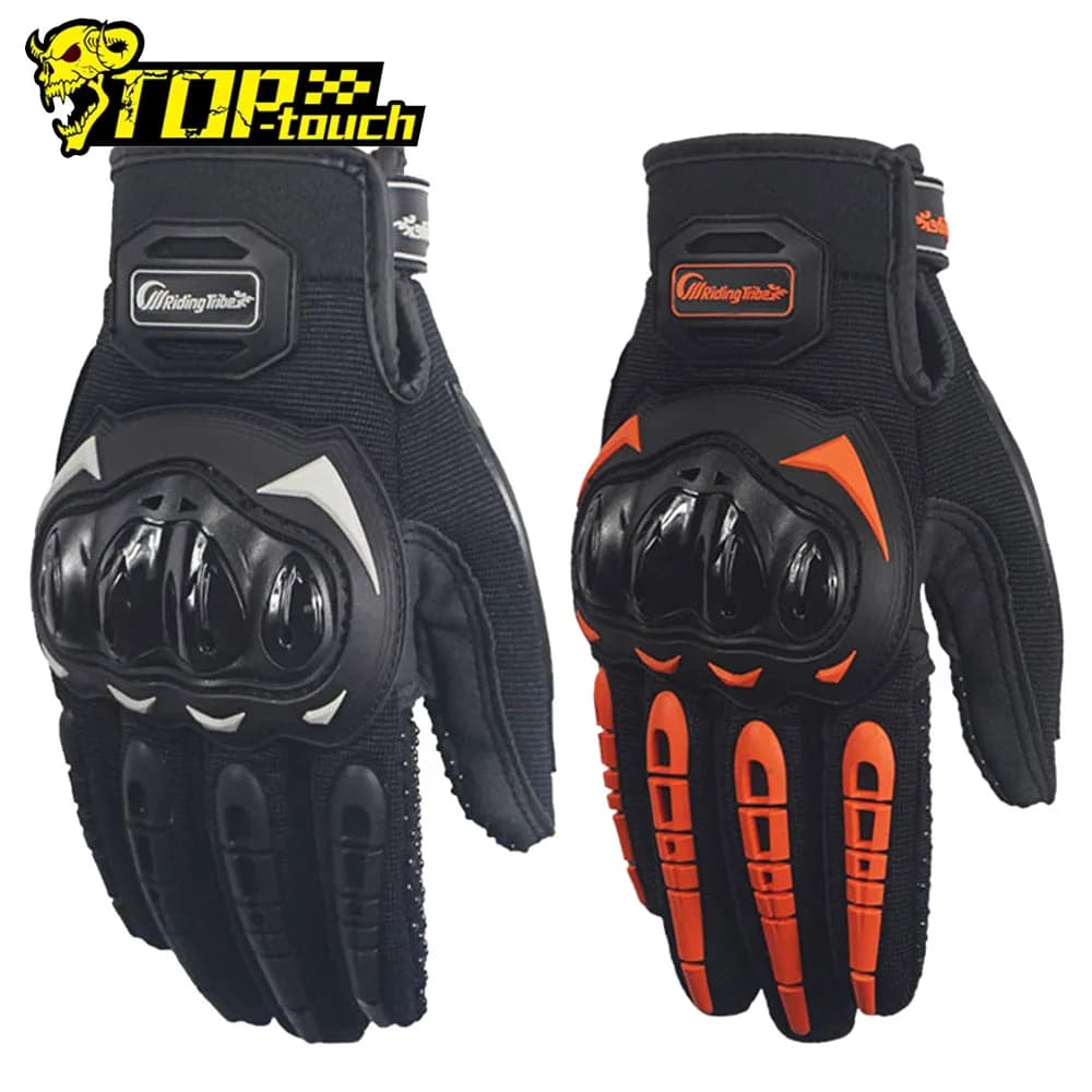 Guanti protettivi per dita intere da moto Guanti da moto antiscivolo traspiranti Guanti da equitazione per moto all'aperto Touch screen M-2XL