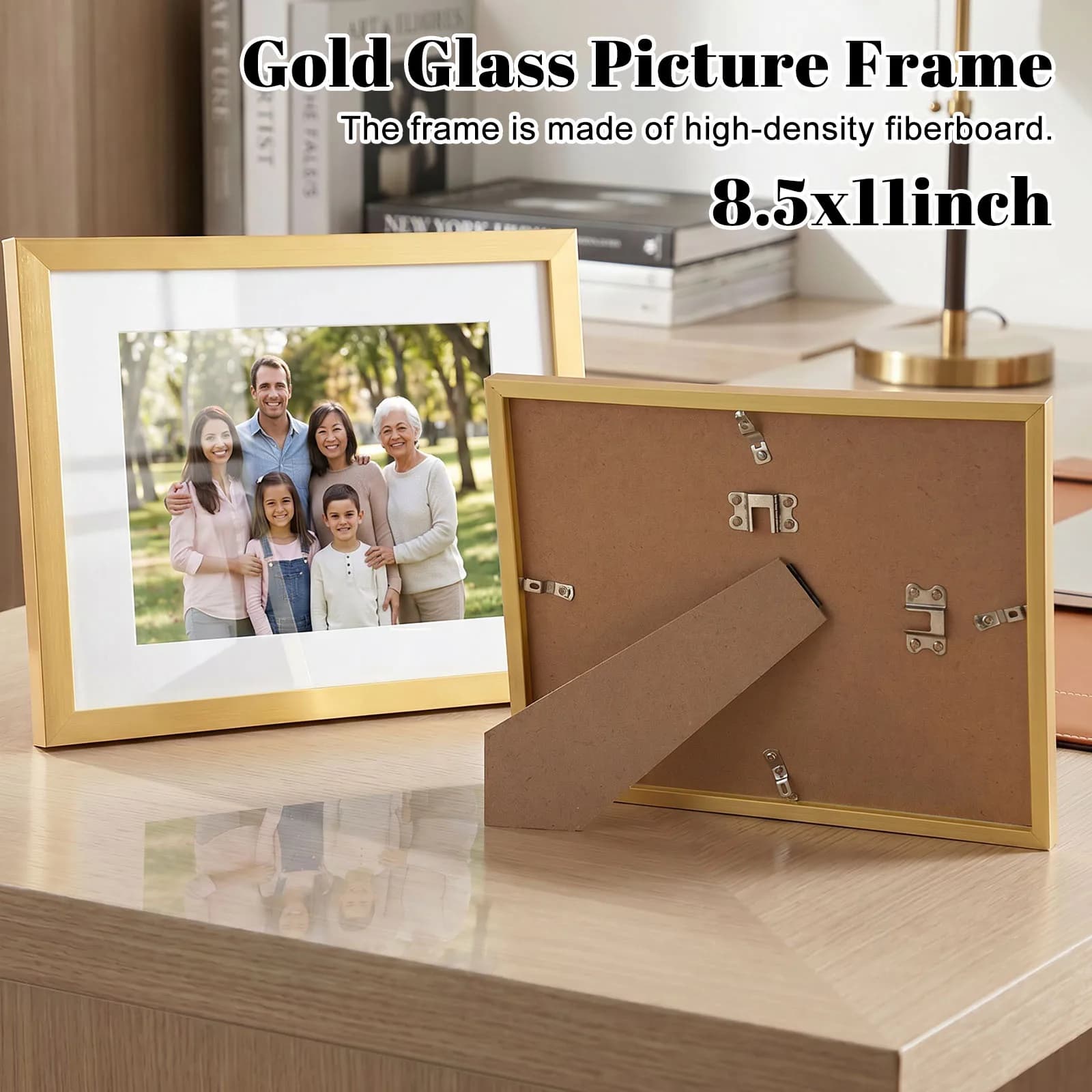 5 Pack 8.5x11 in Diploma Frame with High Definition Glass High School College Degree Frame Easy Installation for Wall Tabletop