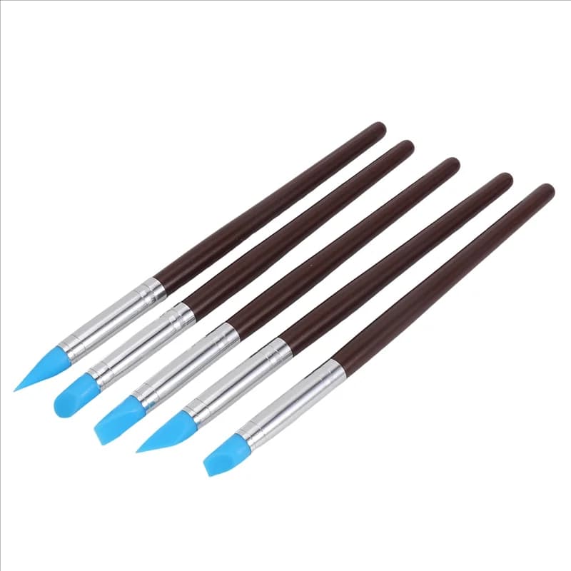 AB42-24 pezzi Set di strumenti per modellare l'argilla, strumenti per modellare l'argilla polimerica Kit di pittura su roccia per scultura in ceramica