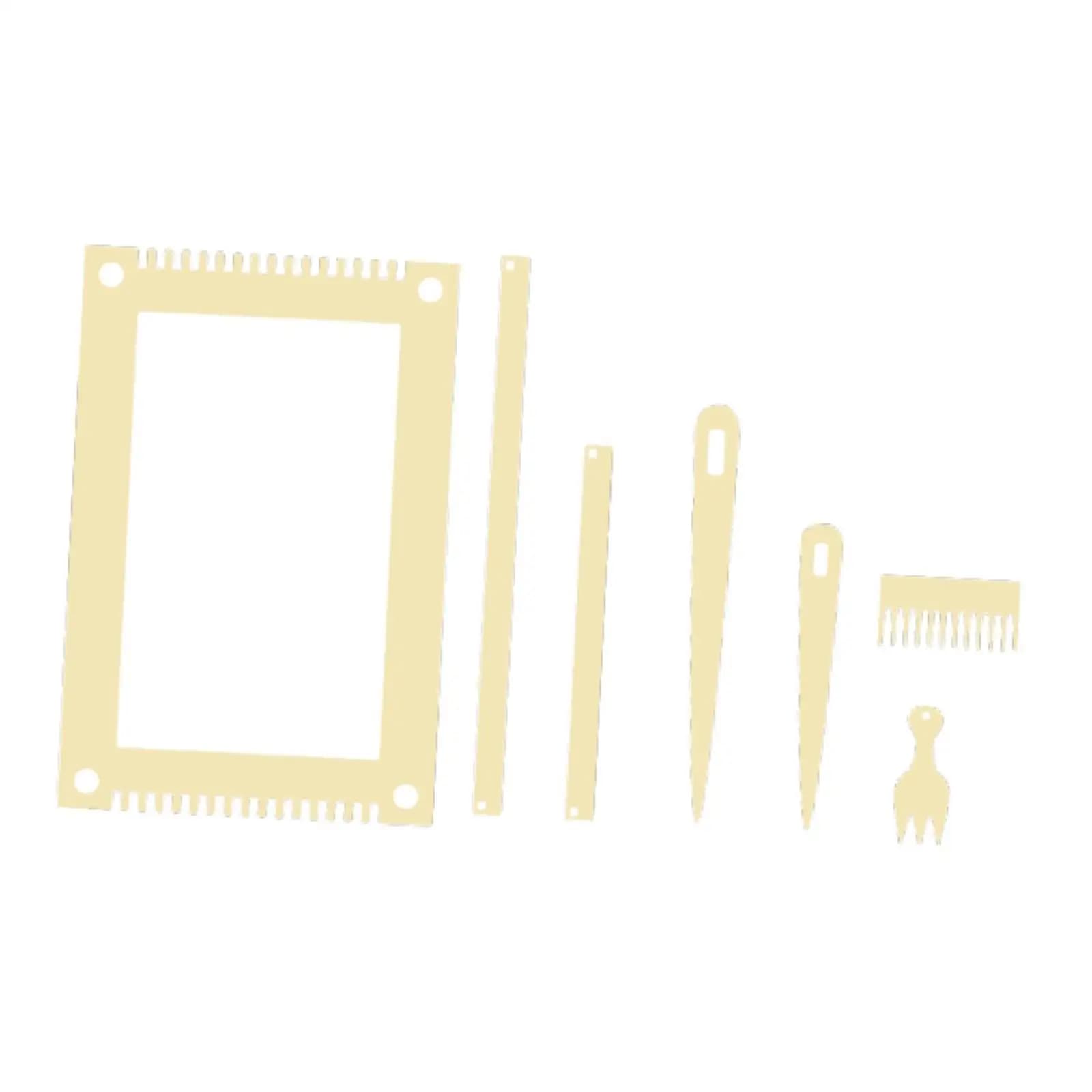 Wood Weaving Loom Kit Weaving Loom Machine Portable Creative Knitting Compact Convenient Handcraft DIY Crafting for Adults