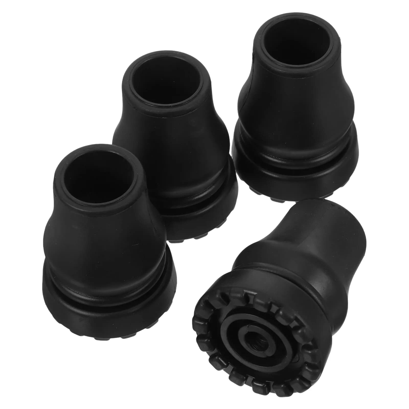 4 Pieces Anti-slip rubber cover and 19 mm Usura resistant for Trekking Sticks, Stroller Sticks, Spare Parts for Hiking Sticks