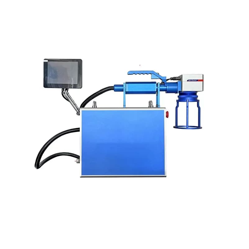 Nuova macchina per marcatura laser a fibra portatile elettrica Laser piccola macchina per codifica portatile in metallo ceramico acciaio inossidabile incisione Ma