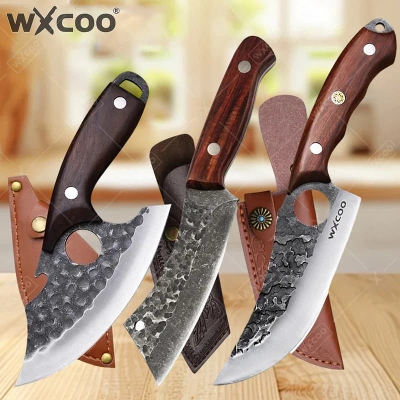 WXCOO Stainless Steel Threading Knife for Fish and Meat, Multipurpose for Disposable, Slice and Cut Fruit
