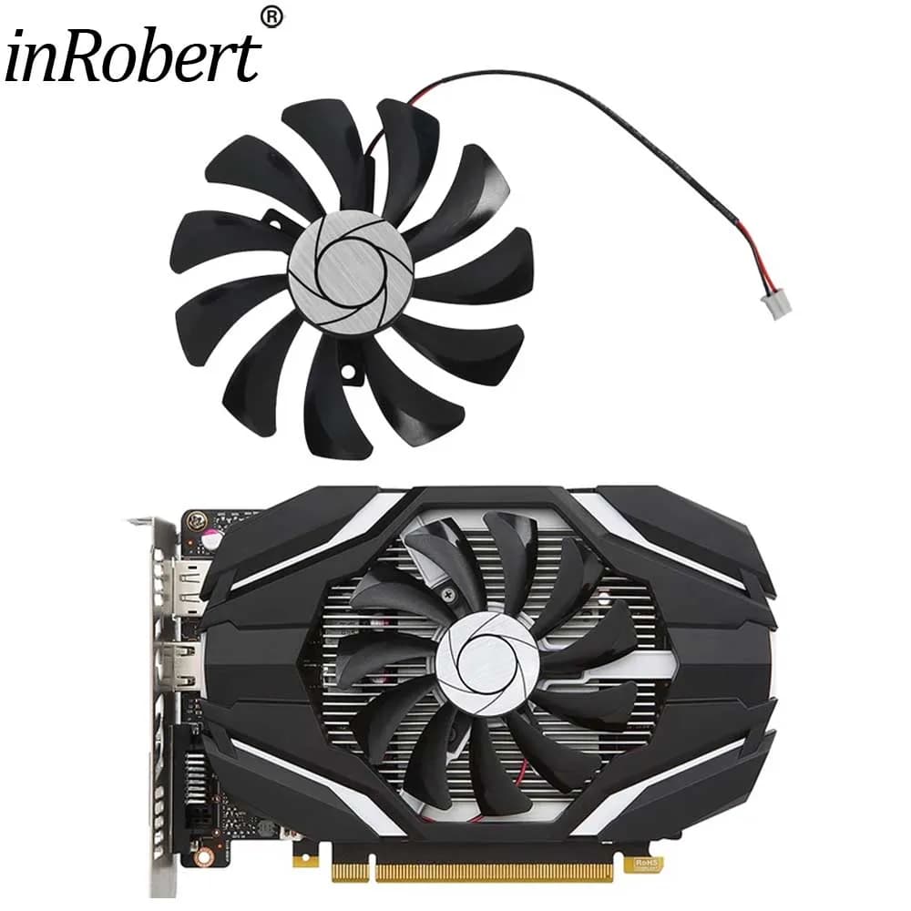 Nuova Ventola di Raffreddamento 85mm HA9010H12F-Z Sostitutiva per Schede Grafiche MSI Geforce GTX 1050Ti 4G OC GTX1050 2G, Ventole di Raffreddamento a 2 Pin