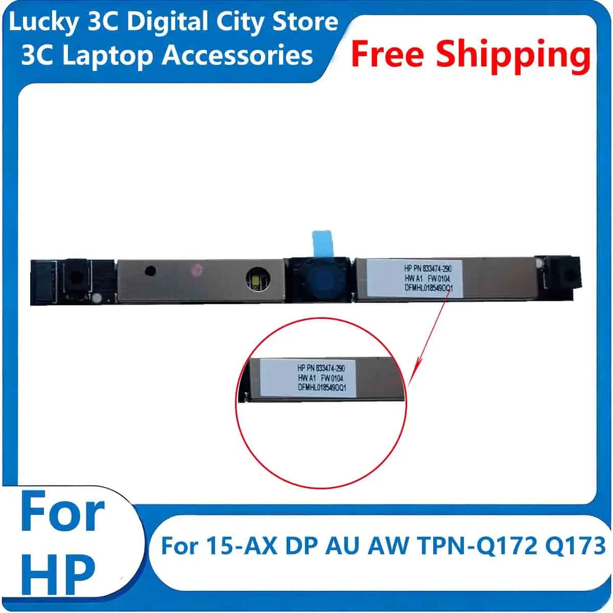 New Laptop Webcam For HP15-AX DP AU AW TPN-Q172 Q173 Built-in Camera Accessories Board Web Camera Module
